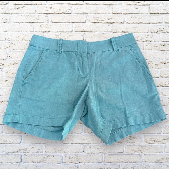 J. Crew Junior’s Teal City Fit Shorts size 00 - Picture 1 of 3